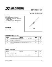 Datasheet BZV47C150 производства STMicroelectronics